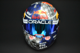 Sergio Perez Red Bull Racing Honda RBPT mini helmet British Grand Prix 2024 season