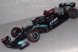 Lewis Hamilton Mercedes AMG Petronas MGP-W12 race car Spanish Grand Prix 2021 season