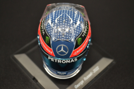 George Russell Mercedes AMG Petronas mini helmet Japanese Grand Prix 2022 season