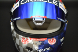 Sergio Perez Red Bull Racing Honda RBPT mini helmet British Grand Prix 2024 season