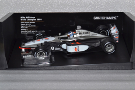 Mika Hakkinen Mc Laren Mercedes MP4-13 race car World Champion 1998 season