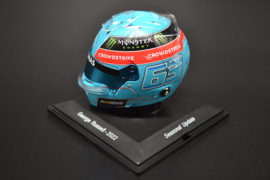 George Russell Mercedes AMG Petronas mini helmet second part of 2022 season