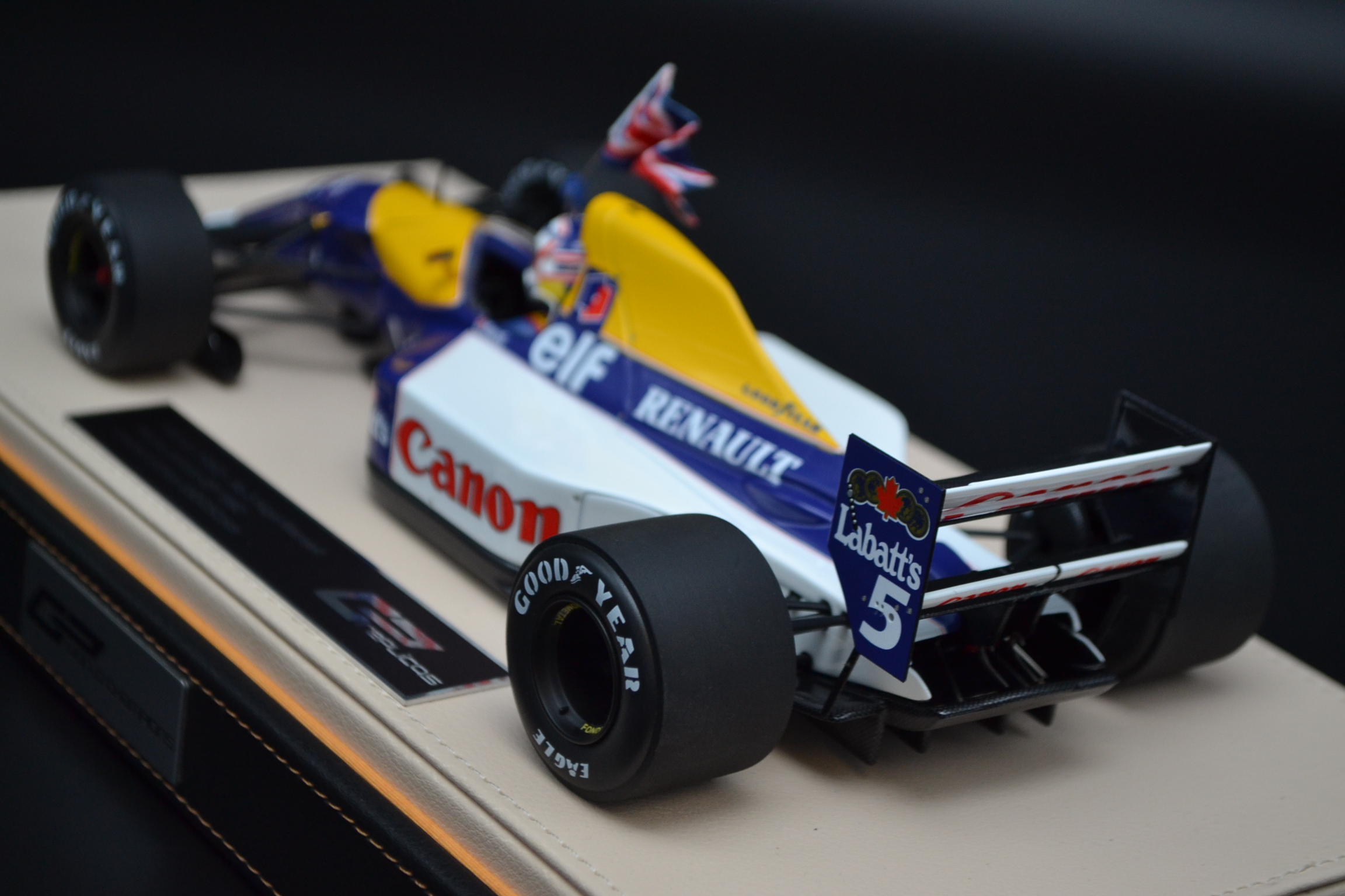 Nigel Mansell Williams Renault FW14B race car winner British Grand Prix 1992 season