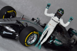 Nico Rosberg Mercedes AMG Petronas MGP-W07 Race Car Abu Dhabi Grand Prix 2016 Season (Standing Firgure)