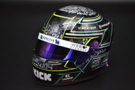 Zhou Guanyu Sauber Stake F1 Team mini helmet 2024 season