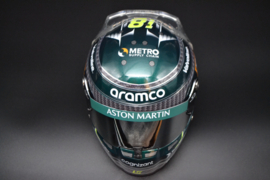 Lance Stroll Aston Martin Cognizant mini helmet 2024 season