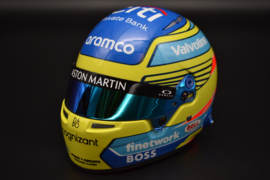 Fernando Alonso Aston Martin Cognizant F1 Team mini helmet 2024 season