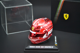 Charles Leclerc Scuderia Ferrari HP mini helmet Singapore Grand Prix 2024 season