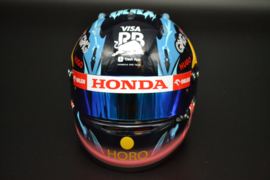 Yuki Tsunoda RB Visa F1 Team mini helmet Belgian Grand Prix 2024 season