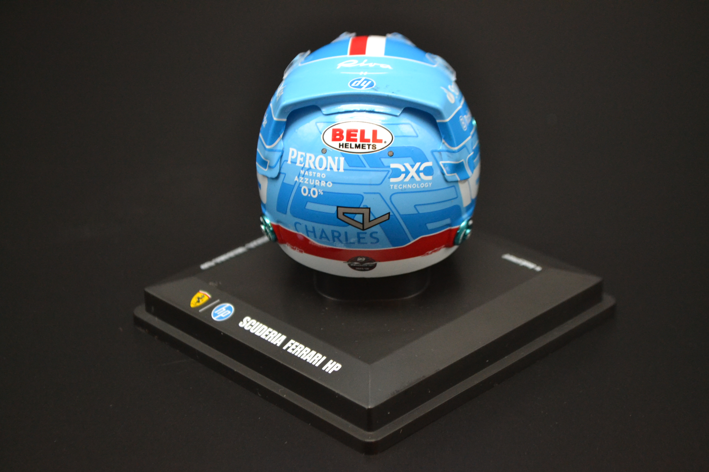 Charles Leclerc Suderia Ferrari HP mini helmet Miami Grand Prix 2024 season