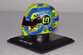 Lando Norris Mc Laren Mercedes mini helmet 2022 season