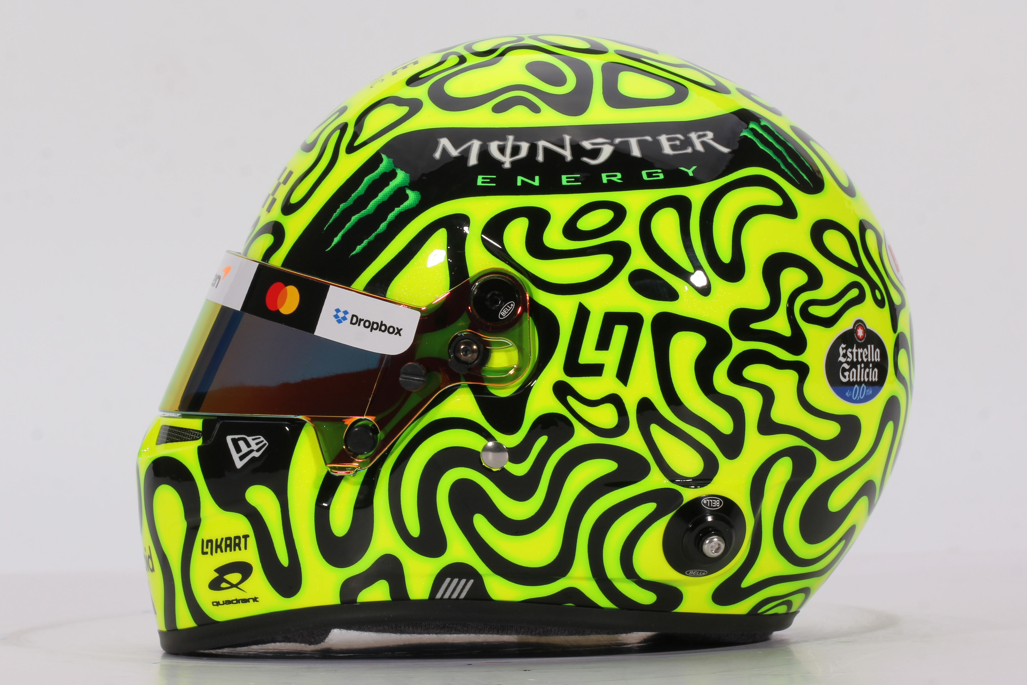 Lando Norris Mc Laren Mercedes mini helmet 2025 season
