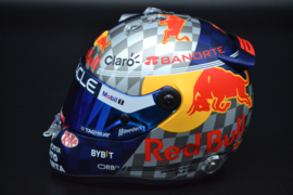 Sergio Perez Red Bull Racing Honda RBPT mini helmet British Grand Prix 2024 season