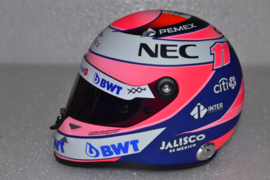Sergio Perez Force India Mercedes helmet 2018 season