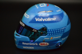 Fernando Alonso Aston Martin Cognizant mini helmet Las Vegas Grand Prix 2024 season