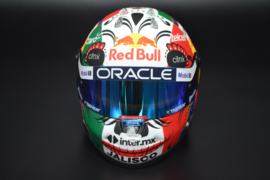 Sergio Perez Red Bull Honda mini helmet Mexican Grand Prix 2022 season