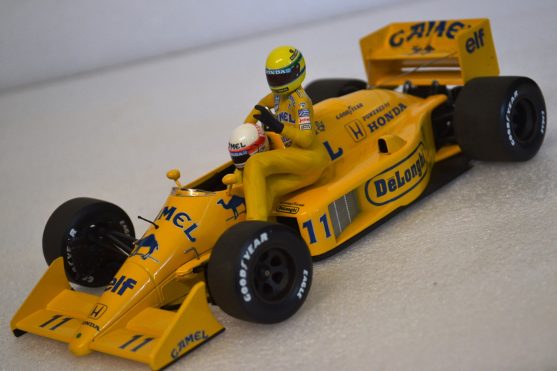 Satoru Nakajima & Ayrton Senna taxi Lotus Honda 99T race car