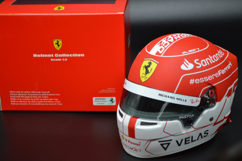 F1 Scuderia Ferrari Charles Leclerc 1/2 Scale Mini Replica Helm