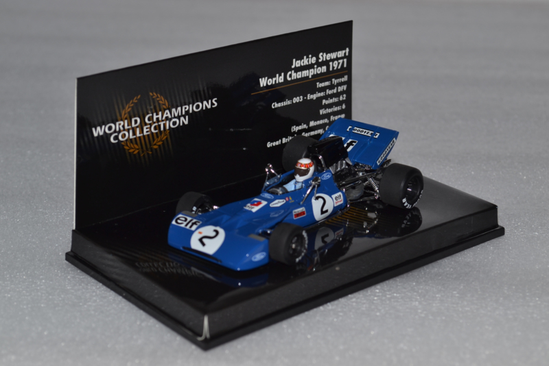 Jackie Stewart Tyrrel Ford 003 race car World Champion 1973 season 