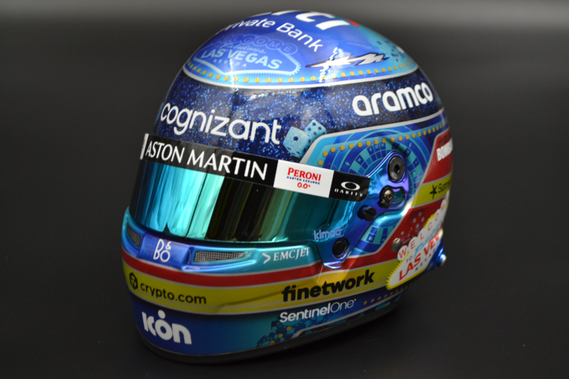 Fernando Alonso Aston Martin Cognizant F1 Team mini helmet Fernando Alonso Aston Martin Cognizant F1 Team mini helmet