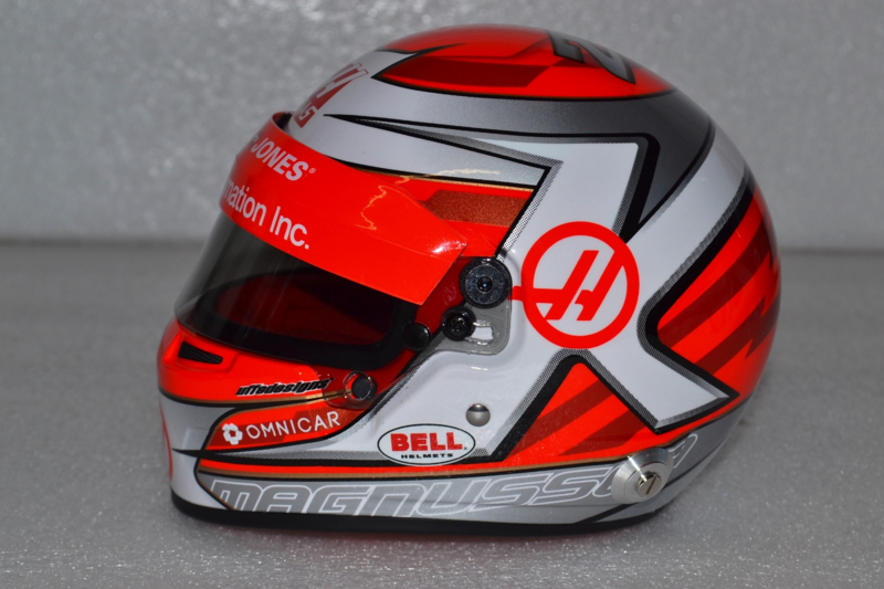 Kevin Magnussen Haas F1 Team helmet 2018 season | Bell helmets - 1/2 ...