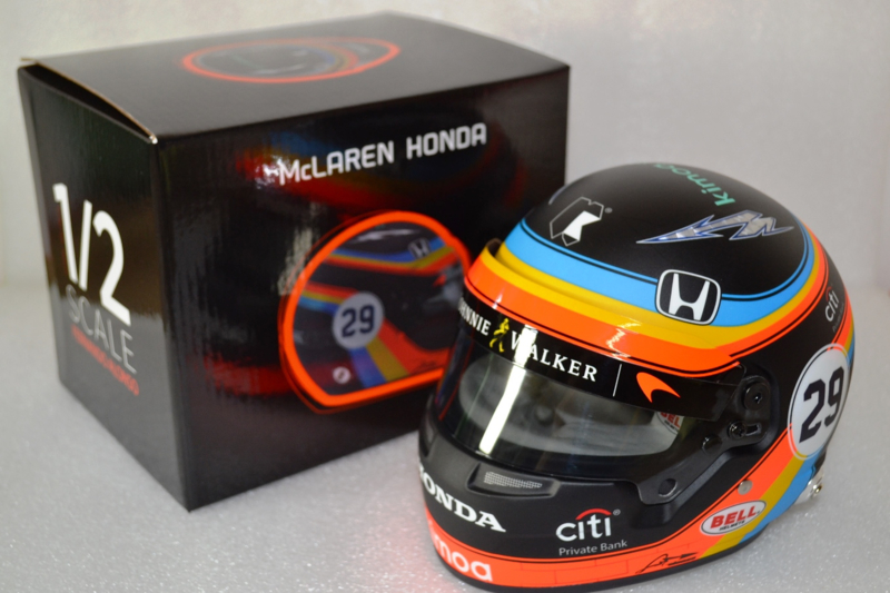 Fernando Alonso Mc Laren Honda Andretti Helmet Indy 500 Edition 17 Season Bell Helmet 17 Season Frisianmodelcarshop Formula Racing Bell Mini Helmets