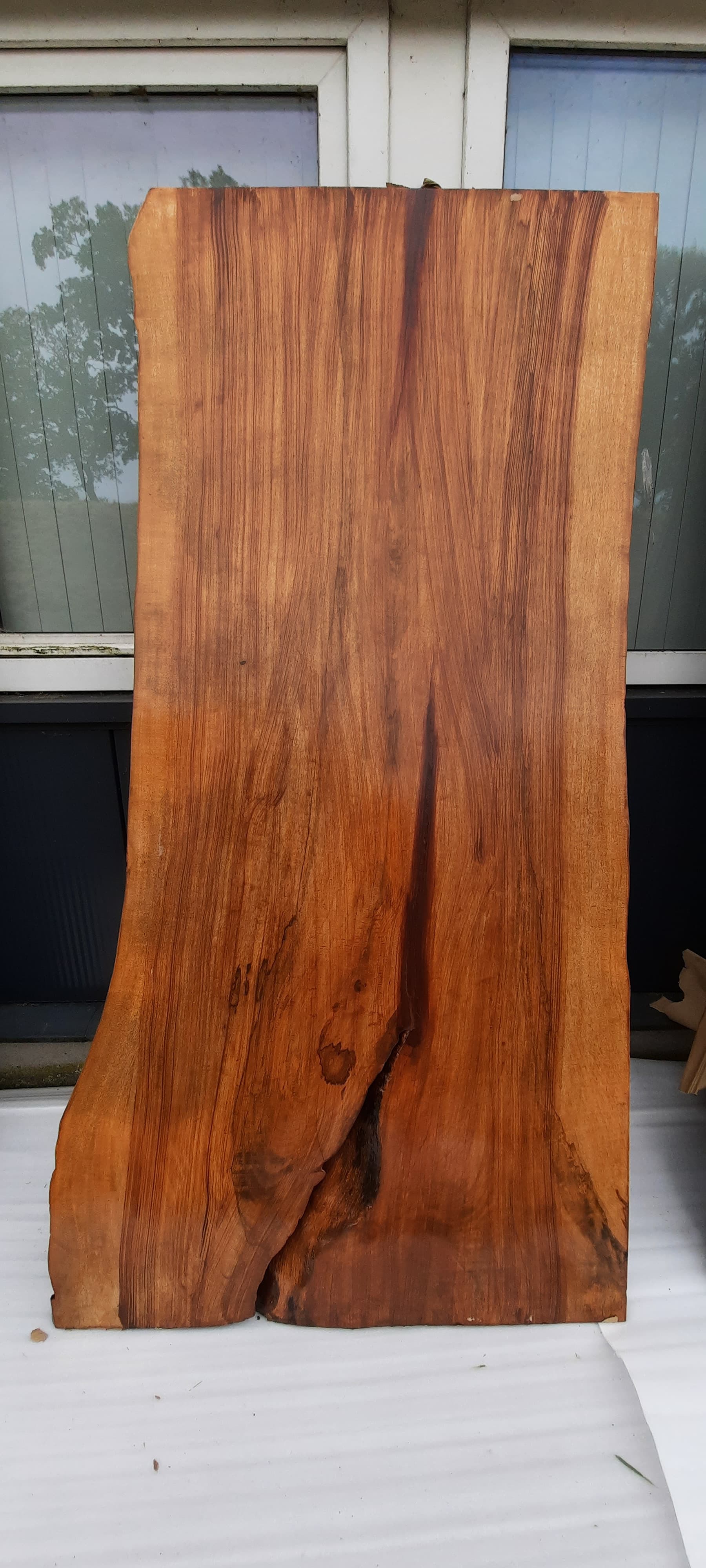 Boomstam tafel binnen/buiten