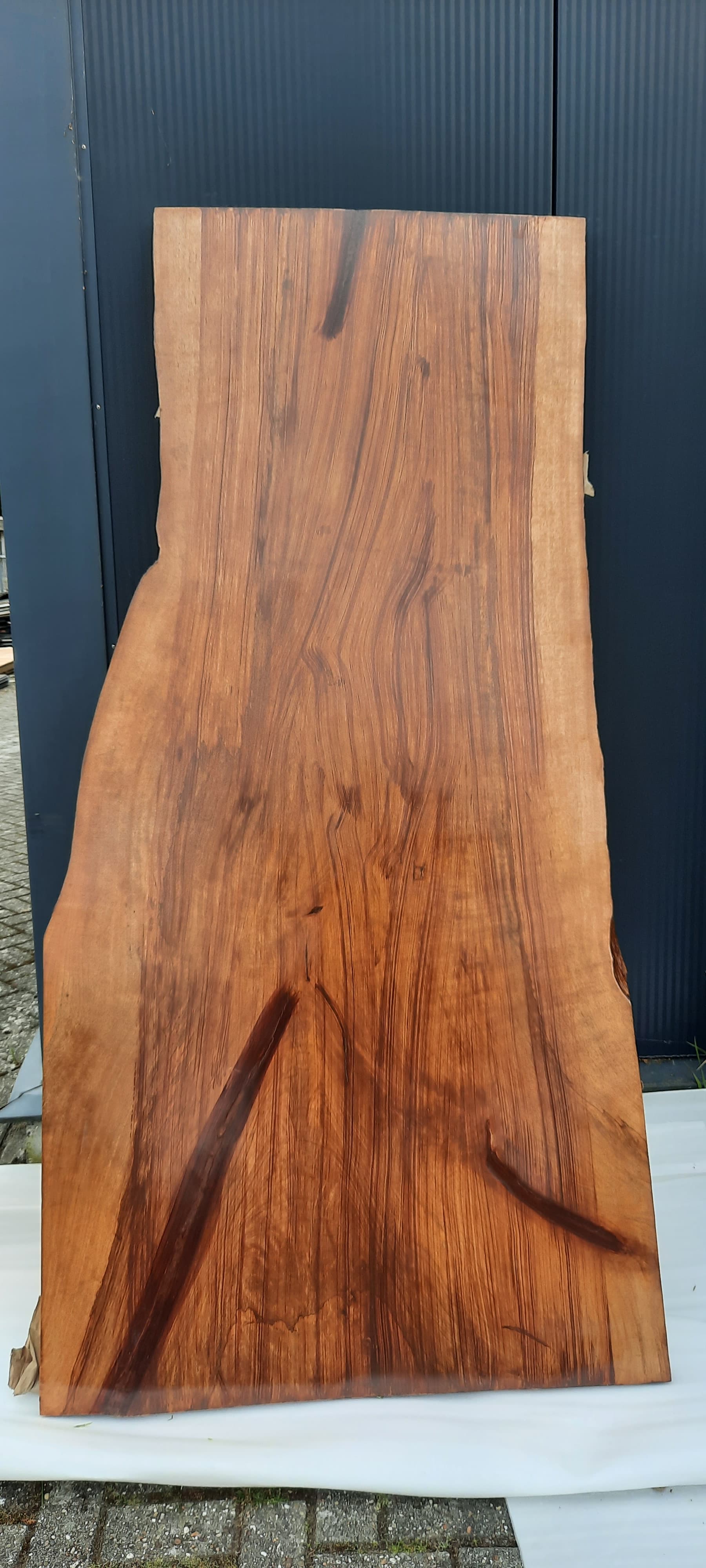 Boomstam tafel binnen/buiten