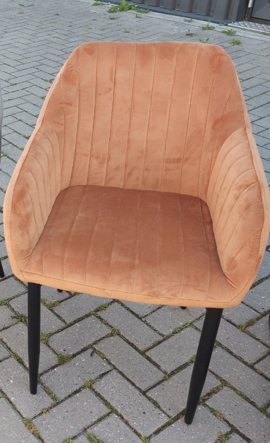 Eetkamerstoel velvet kuip