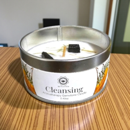 Sandalwood "Cleansing" Aromatherapy Gemstone Candle