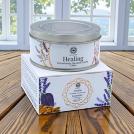 Healing 'Lavender' Aromatherapy Gemstone Candle