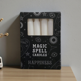 Magic Spell Kaarsen Wit "Happiness"