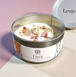 Rose "Love" Aromatherapy Gemstone Candle