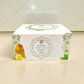 Green Tea "Positivity" Aromatherapy Gemstone Candle