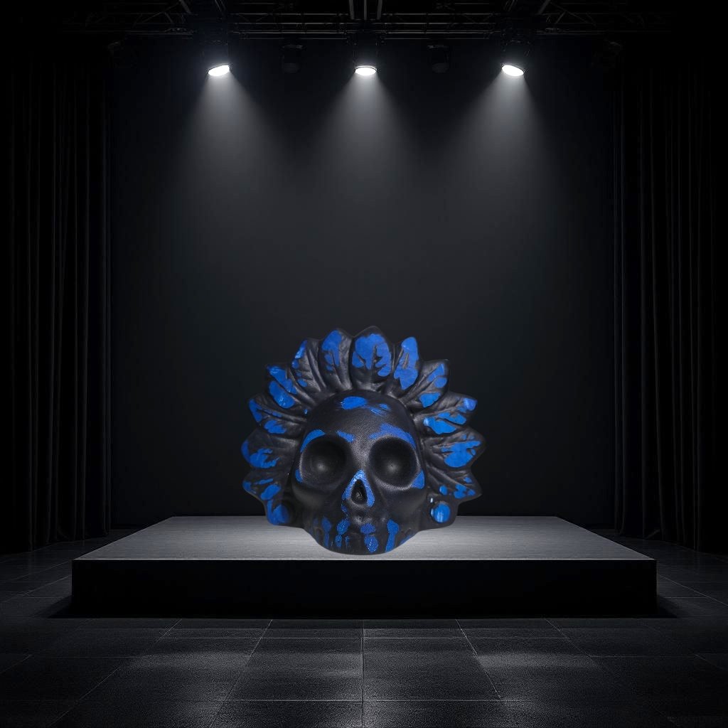 Azteken Death Whistle ´Blauw´