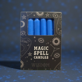 Magic Spell Kaarsen Blauw "Wijsheid"