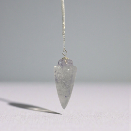 Bergkristal Druppel met Chakra Steentjes