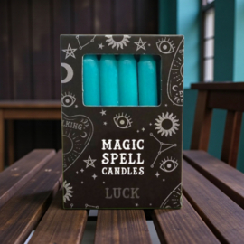 Magic Spell Kaarsen Groen "Luck"