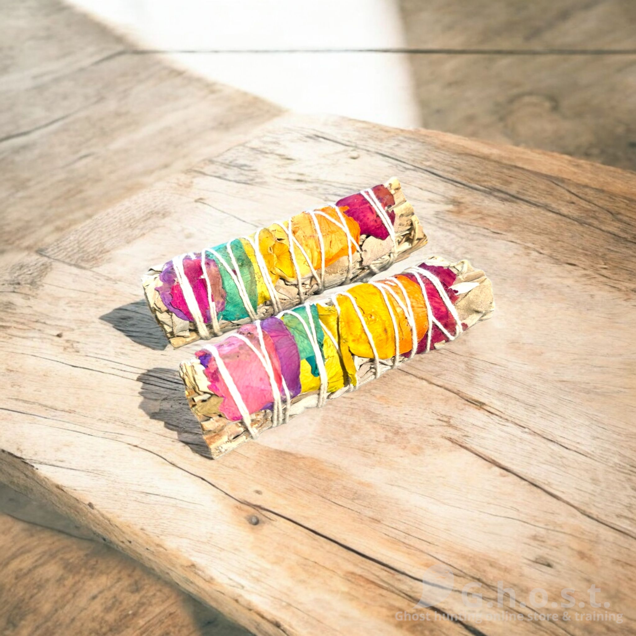 7 Chakra Witte Salie Smudge Stick