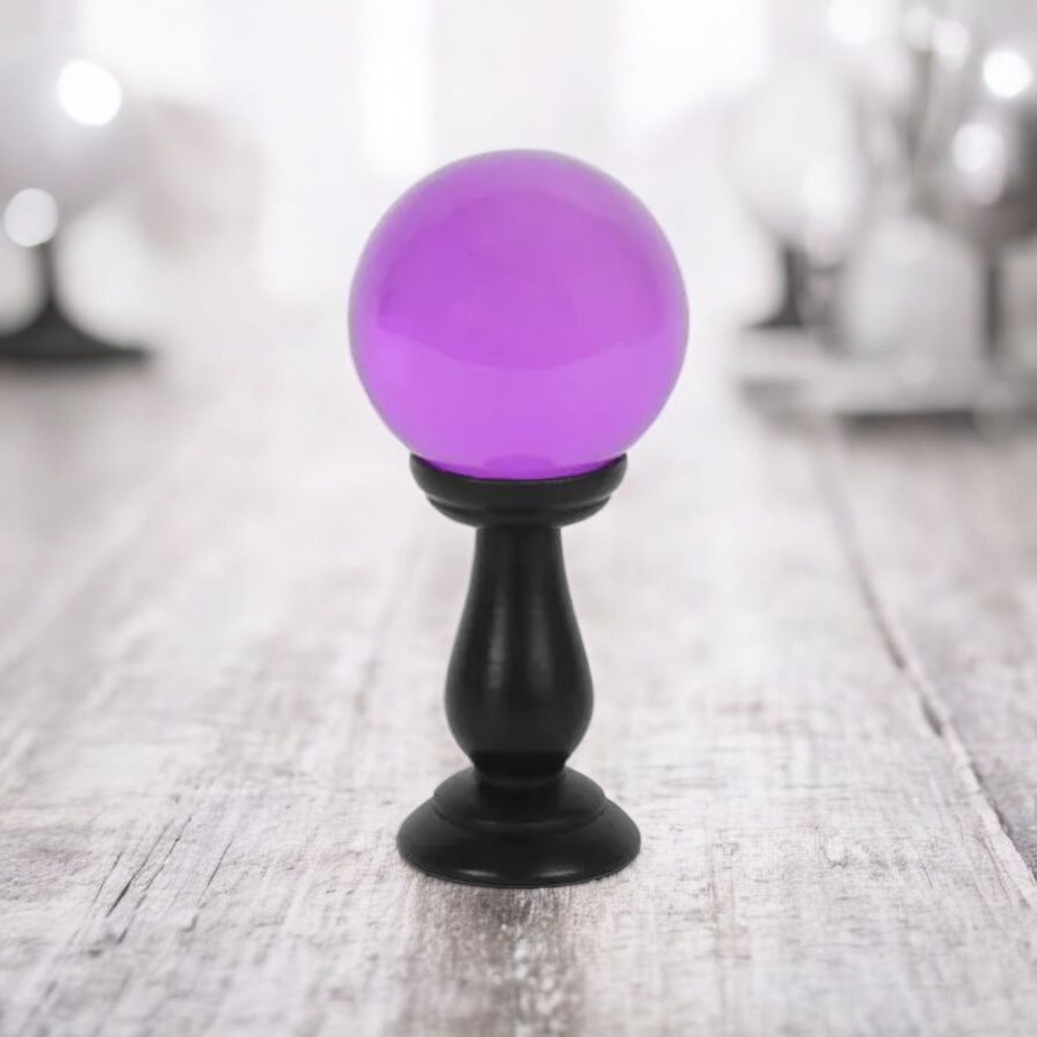 Clear Crystal Ball Purple