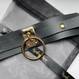 KINKY DIVA O-Ring Collar – Black/Gold