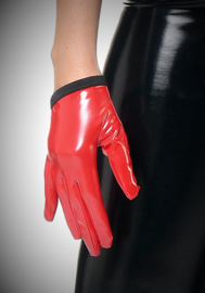Molly vinyl handschoenen rood