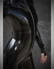 Sweety vinyl catsuit zwart