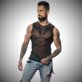 Adrien mesh tank top