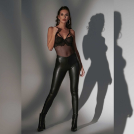 Vera faux lederen legging