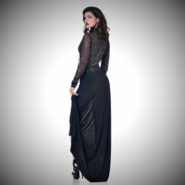 Saphir lycra lange rok