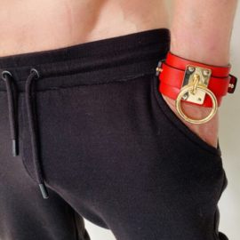 Wrist Cuffs – Red/Black/Gold