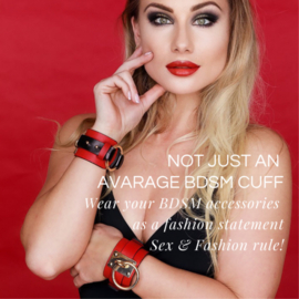 Wrist Cuffs – Red/Black/Gold