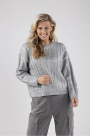 Nukus sweater Carmel zilver