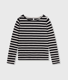 10 days long sleeve tee stripes black naturel